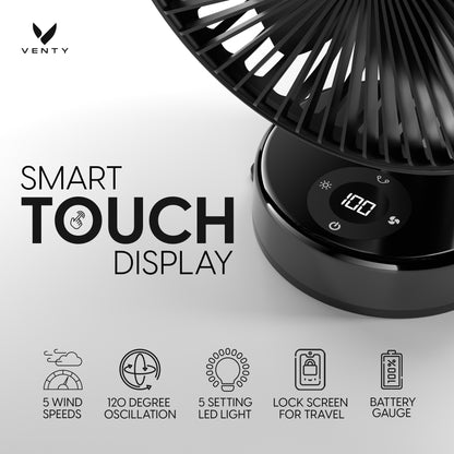Ventilatore a clip Venty