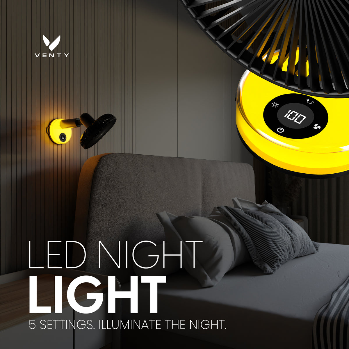 Ventilatore a clip Venty