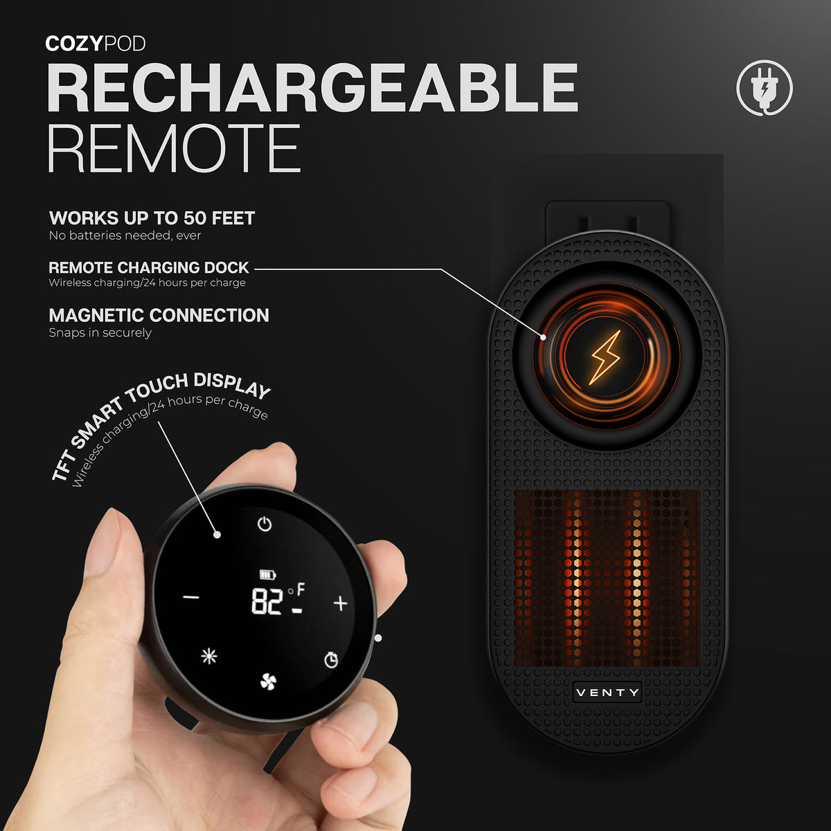 Riscaldatore portatile CozyPod con spina