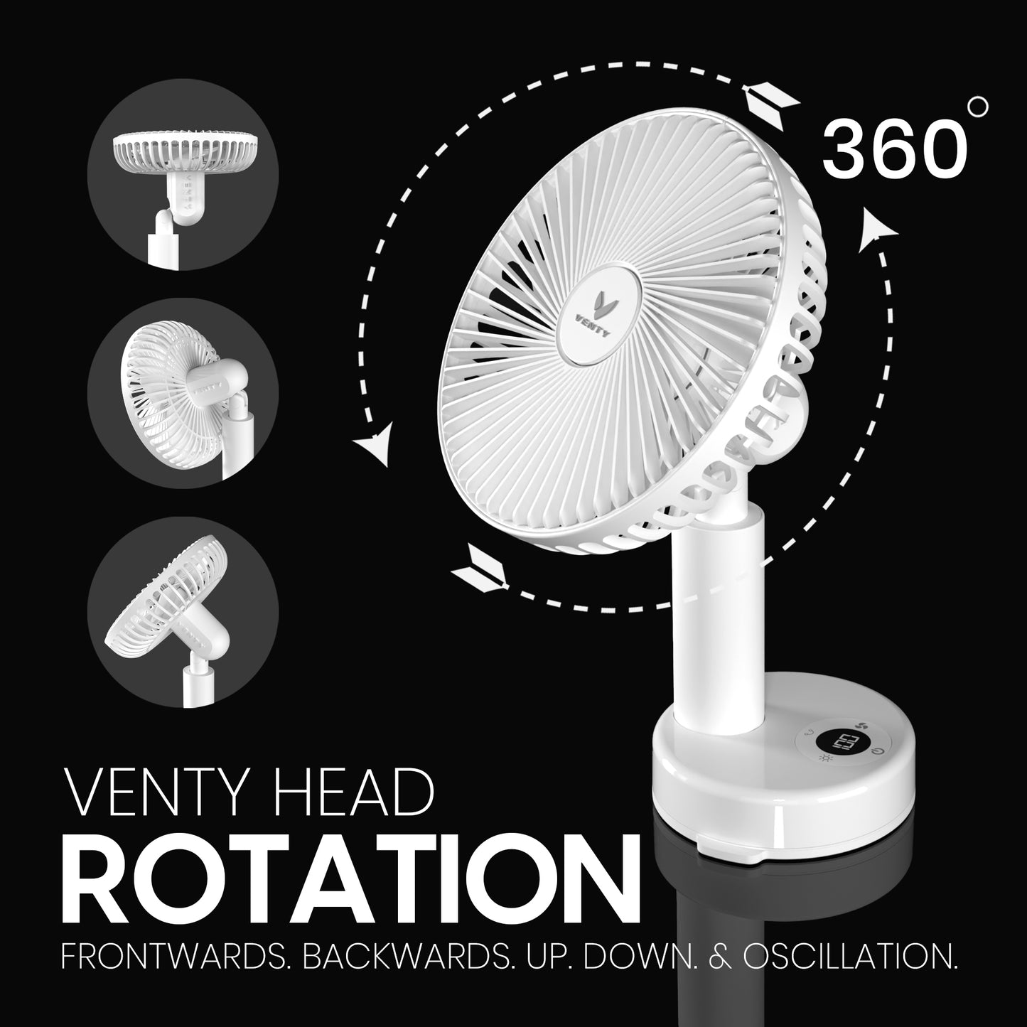 Ventilatore a clip Venty
