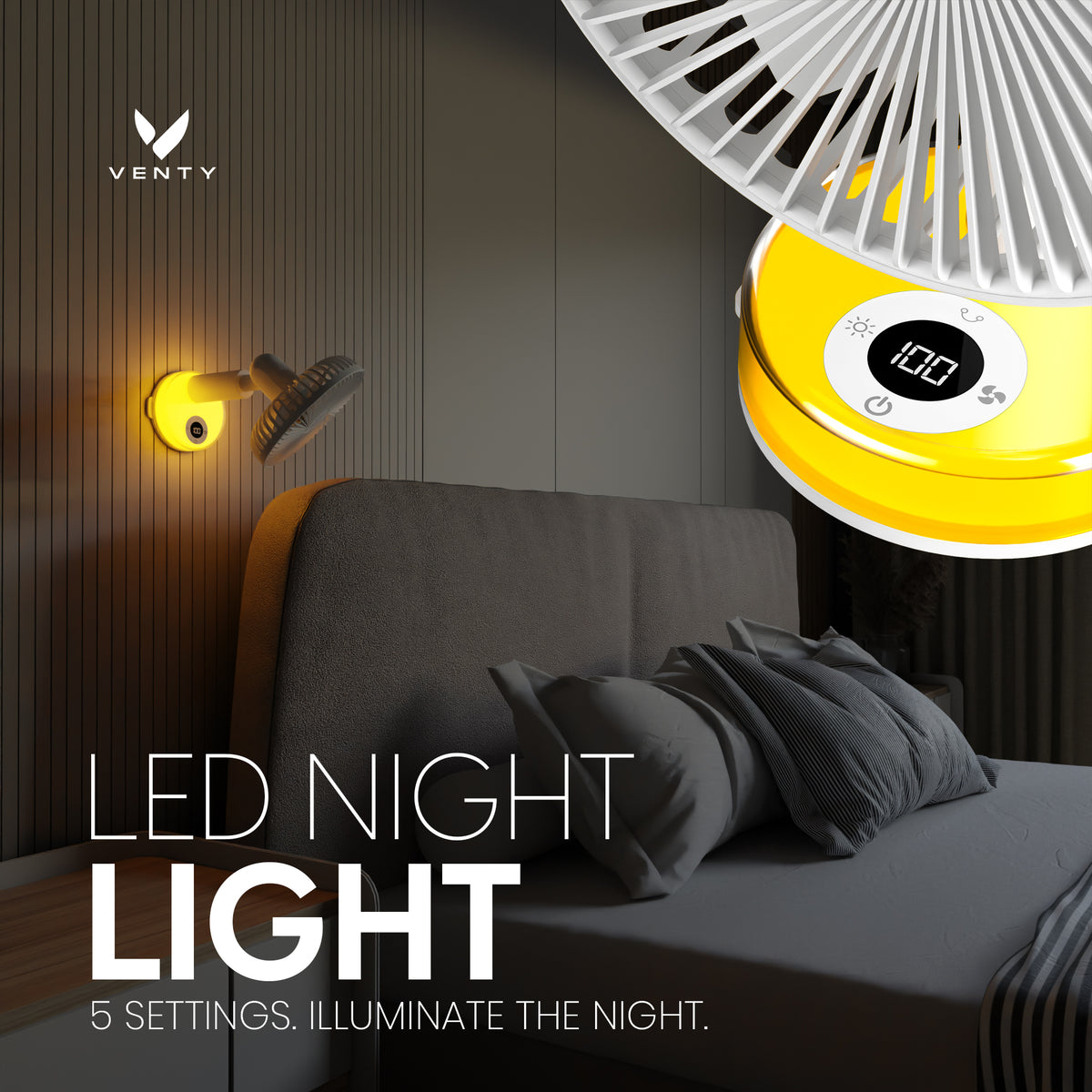 Ventilatore a clip Venty