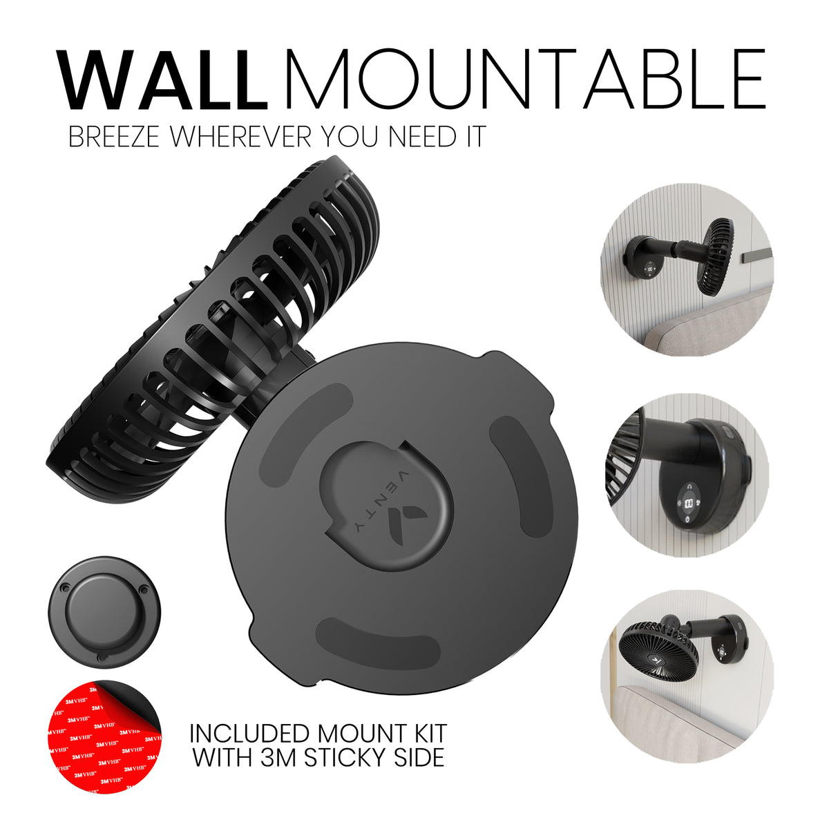 Ventilatore a clip Venty