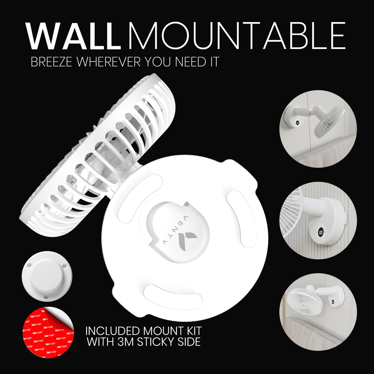 Ventilatore a clip Venty